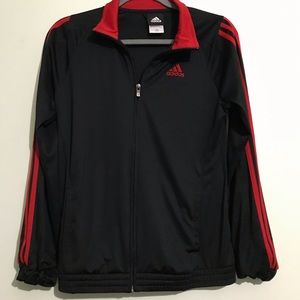 Black and red adidas jacket